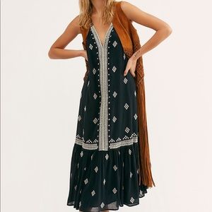 NWOT FREE PEOPLE nomadic dream maxi dress size M